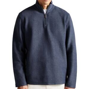 Ted Baker NWT Millom Long Sleeve Textured Half Zip Jumper Sweater Size 6 XXL